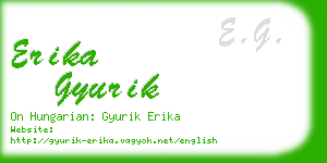 erika gyurik business card